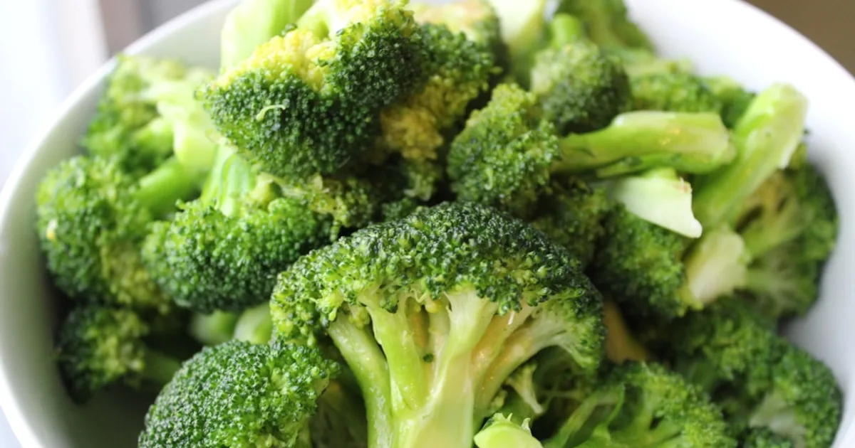 Broccoli growing in a garden