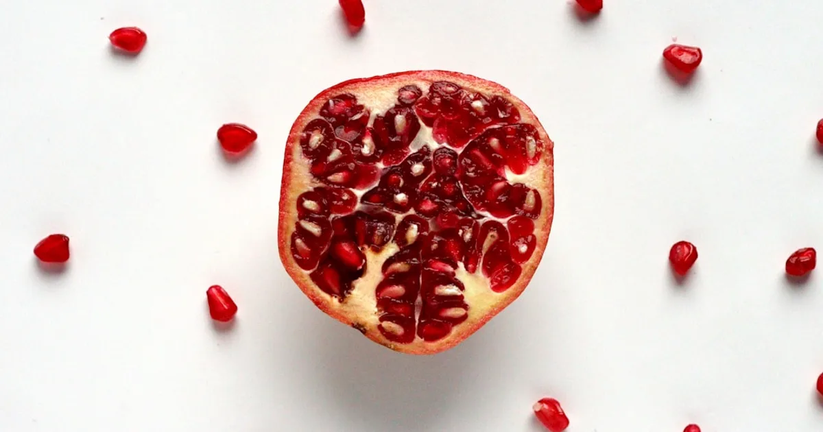Pomegranate growing in a garden